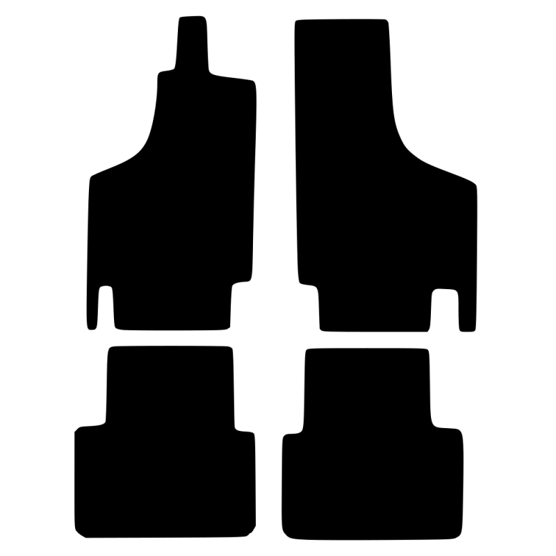 Tekstilni tepisi za auto K01940 - Zastava 750 (1972-1985) - Standard - Crna — slika 3